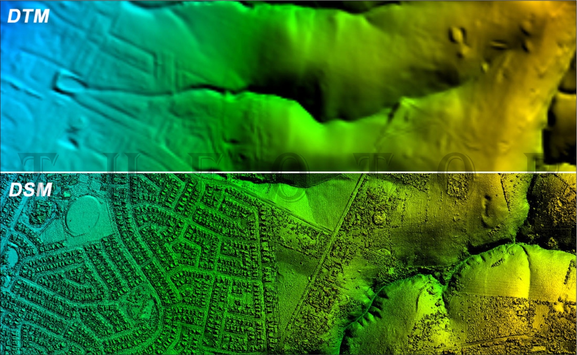 Digital Surface Model vs Digital Elevation Model